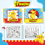 Livro de colorir tema Pikachu