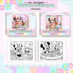 Livro de colorir tema Minnie e Margarida