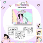 Livro de colorir tema I Love Doramas