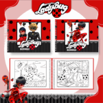 Livro de colorir tema Lady Bug