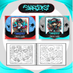 Livro de colorir tema Skaters
