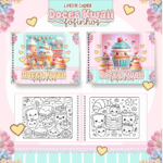 Livro de colorir tema Doces Kawaii Fofinhos