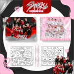Livro de colorir tema Stray Kids