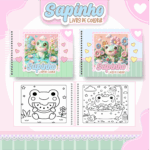 Livro de colorir tema Sapinho Kawaii