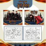 Livro de colorir tema Harry Potter 2