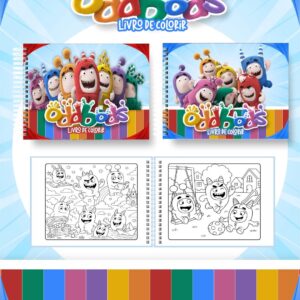 Livro de colorir tema Oddbods