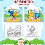 Livro de colorir tema Hora da Aventura