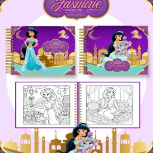 Livro de colorir tema Jasmine