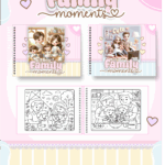 Livro de colorir tema Family Moments