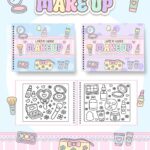 Livro de colorir tema Make Up