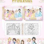 Livro de colorir tema Princesas 2