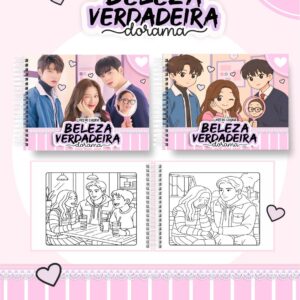 Livro de colorir tema Beleza Verdadeira - Dorama