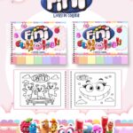Livro de colorir tema Fini