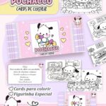Card de colorir tema Pochacco