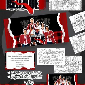 Card de colorir tema RBD