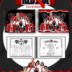 Livro de colorir tema RBD
