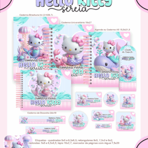 Combo Escolar Completo - Hello Kitty Sereia