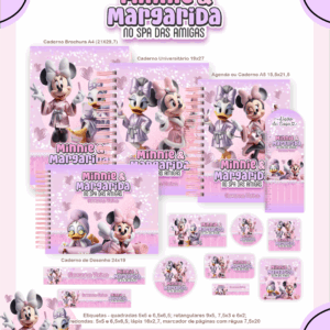 Combo Escolar Completo - Minnie e Margarida
