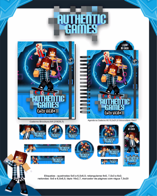Combo Escolar Completo - Authentic Games - Imagem 2