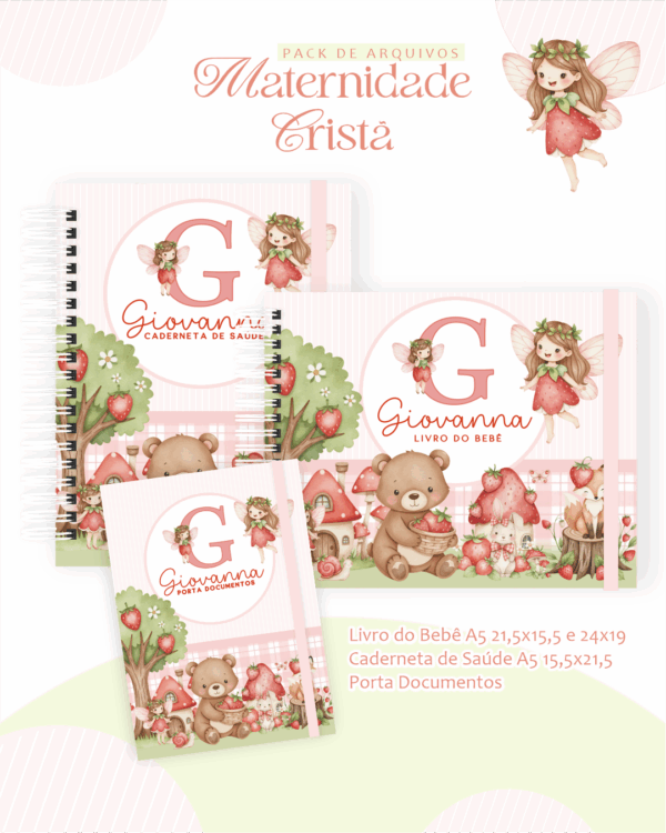 Combo Maternidade Cristã – Jardim de Morangos - Imagem 1
