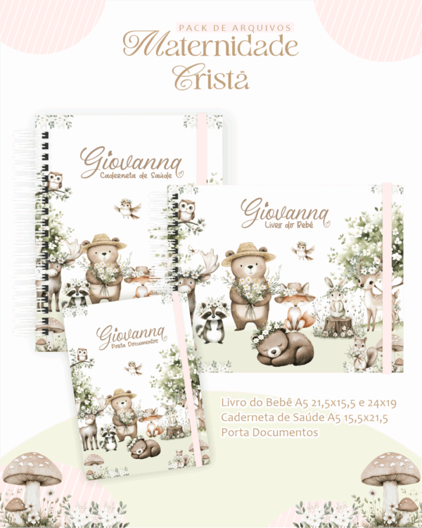 Combo Maternidade Cristã – Bosque Menina - Imagem 1