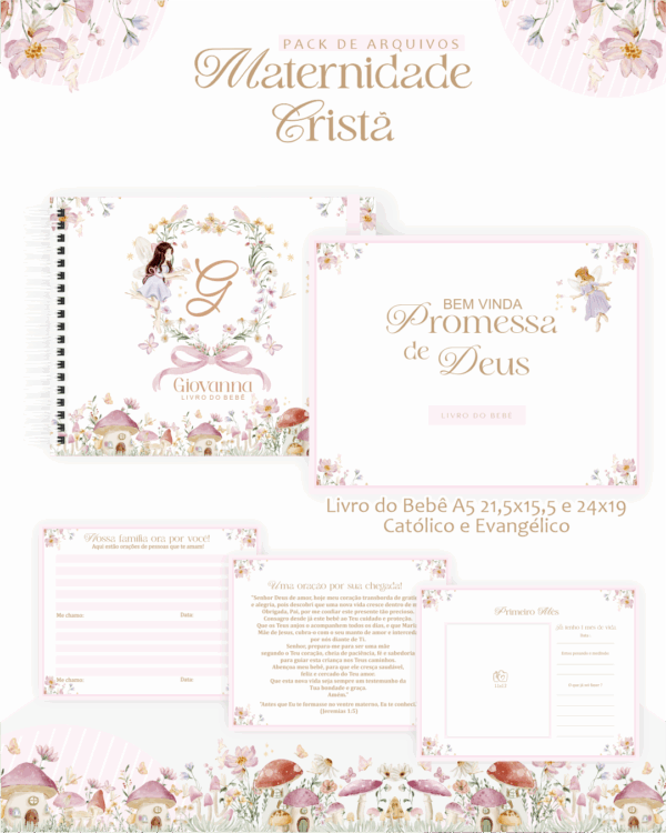 Combo Maternidade Cristã – Jardim das Fadas - Imagem 2