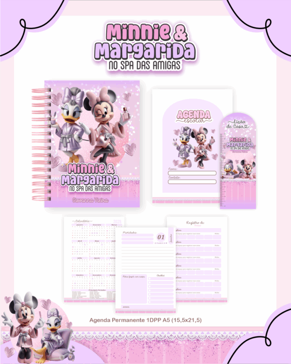 Combo Escolar Completo - Minnie e Margarida - Imagem 2