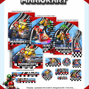 Combo Escolar Completo - Mario Kart
