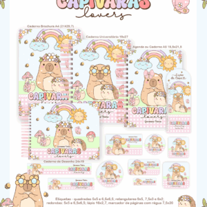 Combo Escolar Completo - Capivara Lovers