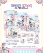 Combo Escolar Completo - Hello Kitty Confeitaria