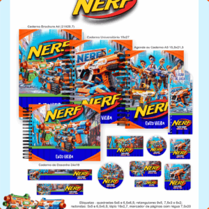 Combo Escolar Completo - Nerf