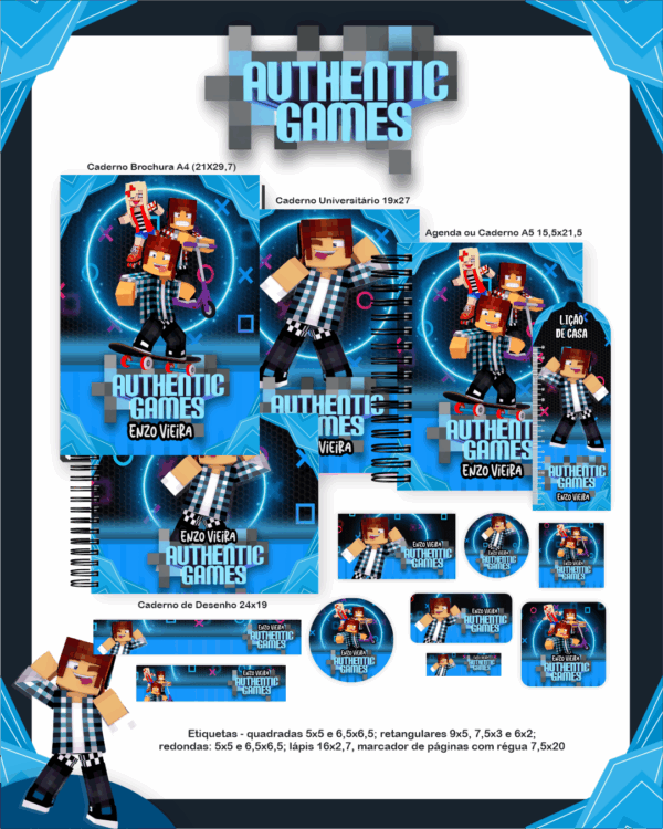 Combo Escolar Completo - Authentic Games - Imagem 3