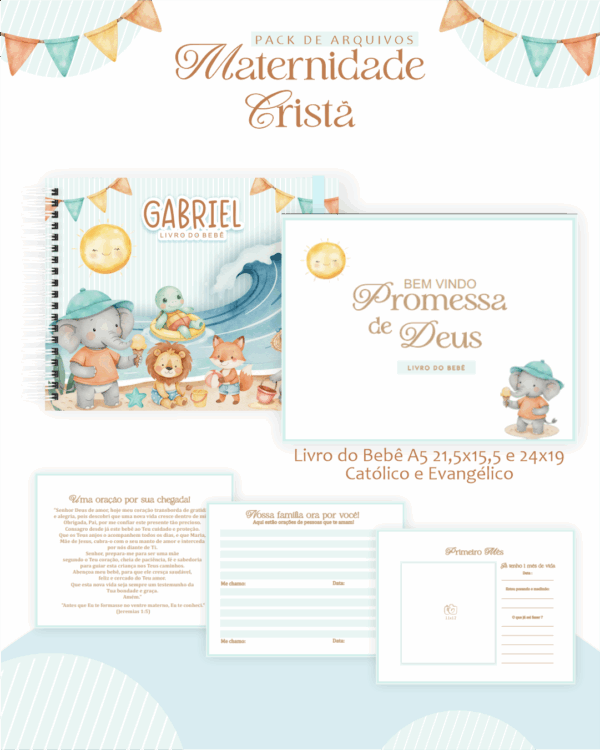 Combo Maternidade Cristã – Praia Cute - Imagem 2