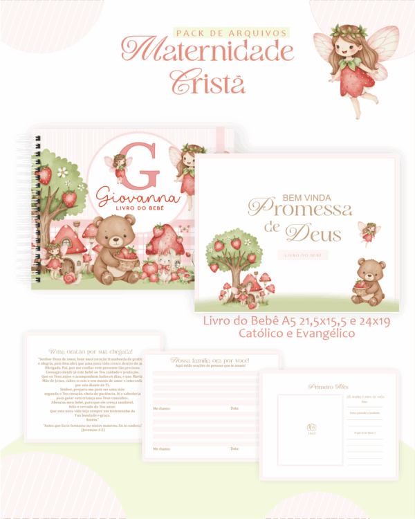 Combo Maternidade Cristã – Jardim de Morangos - Imagem 2