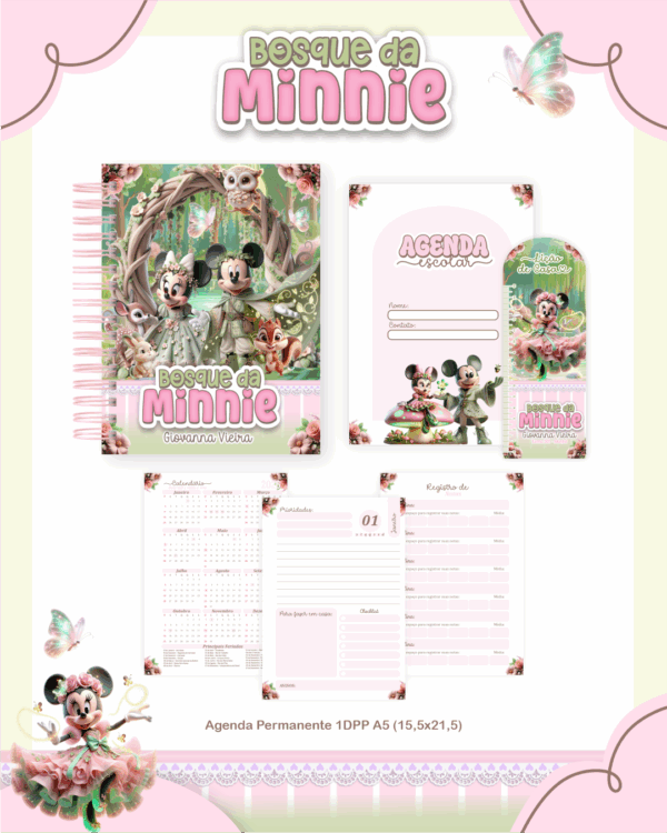 Combo Escolar Completo - Bosque da Minnie - Imagem 2