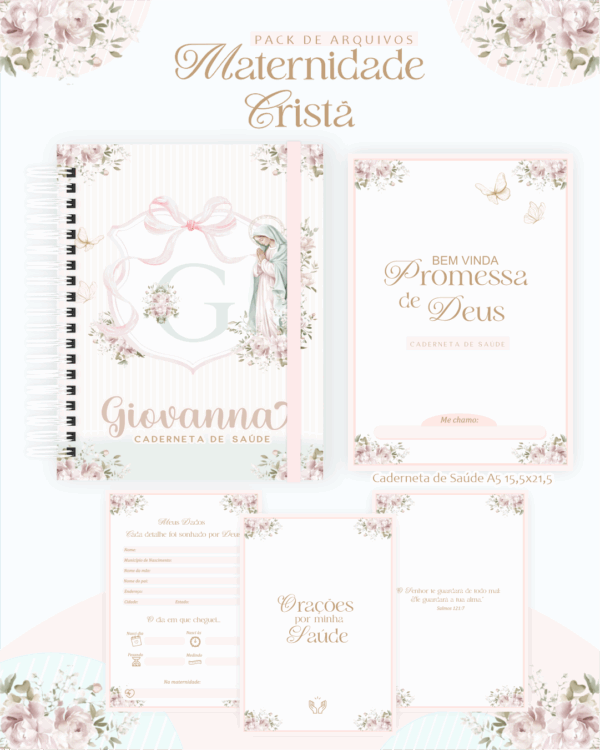 Combo Maternidade Cristã – Monograma Nossa Senhora - Imagem 3