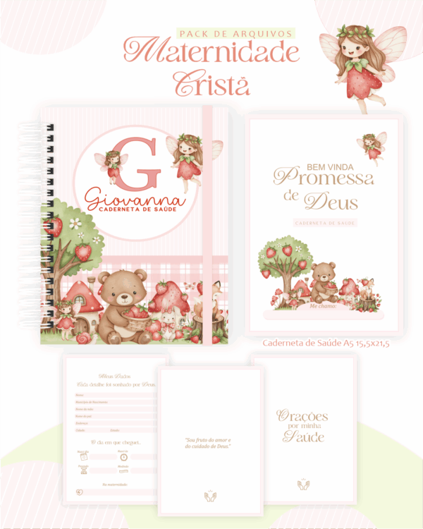 Combo Maternidade Cristã – Jardim de Morangos - Imagem 3
