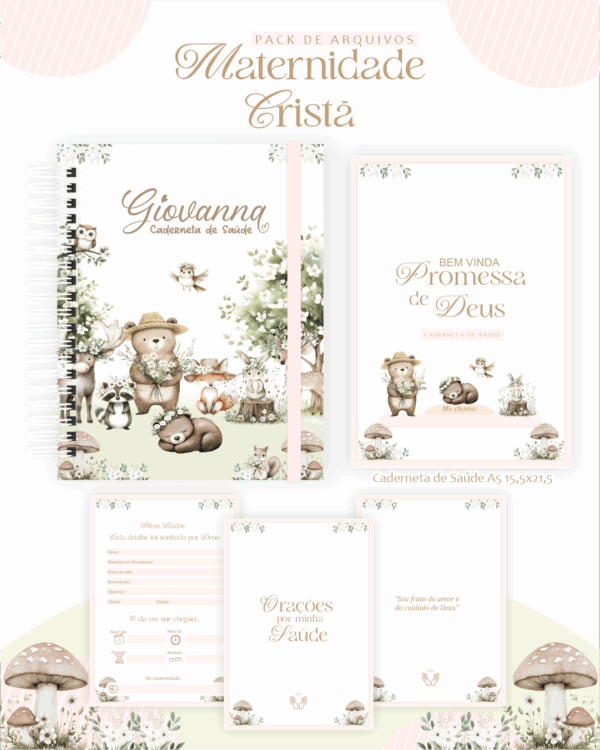 Combo Maternidade Cristã – Bosque Menina - Imagem 3