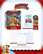 Combo Escolar Completo - Mickey Sobre Rodas - Imagem 3
