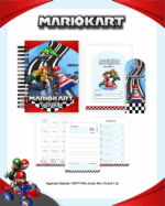 Combo Escolar Completo - Mario Kart - Imagem 3