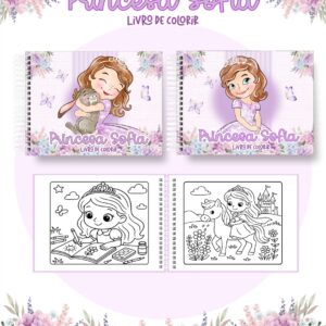 Livro de colorir tema Princesa Sofia