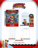 Combo Escolar Completo - Mickey Sobre Rodas - Imagem 4