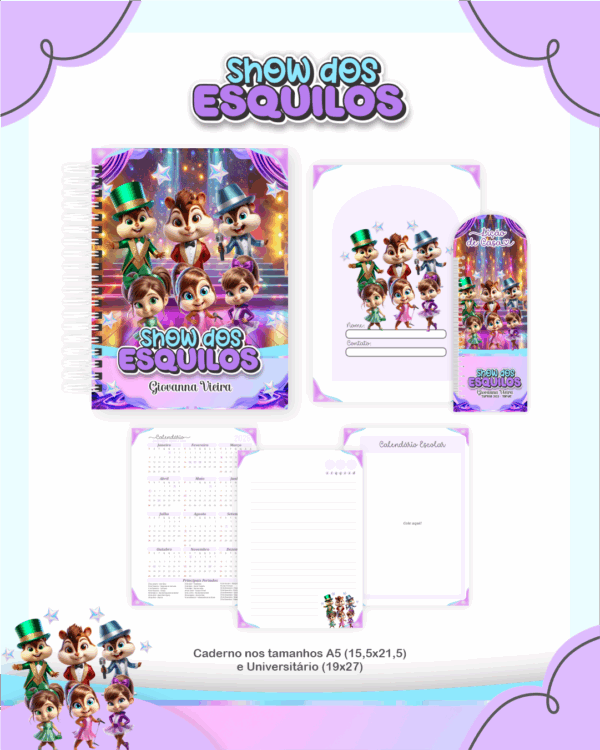 Combo Escolar Completo - Show dos Esquilos - Imagem 4