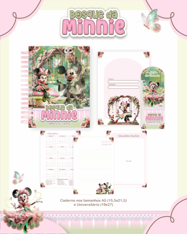 Combo Escolar Completo - Bosque da Minnie - Imagem 4