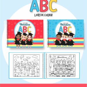 Livro de colorir tema Formatura