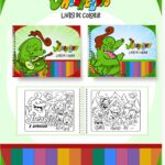 Livro de colorir tema Jacarelvis