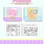 Livro de colorir tema Pobres Moments