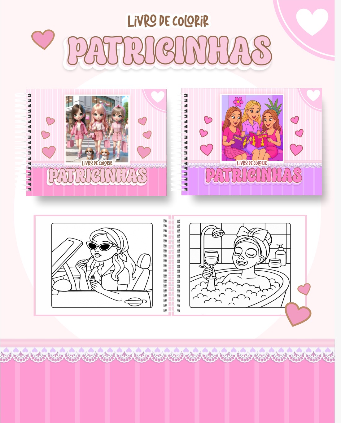 67 Livro de colorir tema Patricinhas - Imagem 1