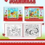 Livro de colorir tema Joaninhas