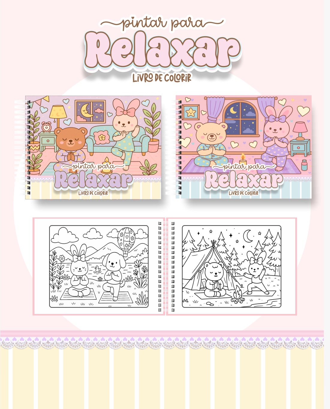 79 Livro de colorir tema Pintar para Relaxar - Imagem 1